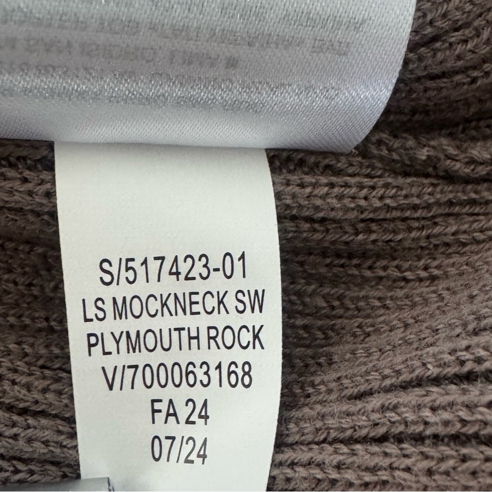 Gap Brown Rib Knit Mockneck Mini Dress Petite Medium NWT Quiet Luxury - Picture 6 of 7